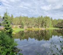 Tuuri-Tammelan huvila, näkymä lammelle